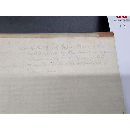 56 - BYRON (John): 'The Narrative of the Honourable John Byron...containing an account of the great ... 