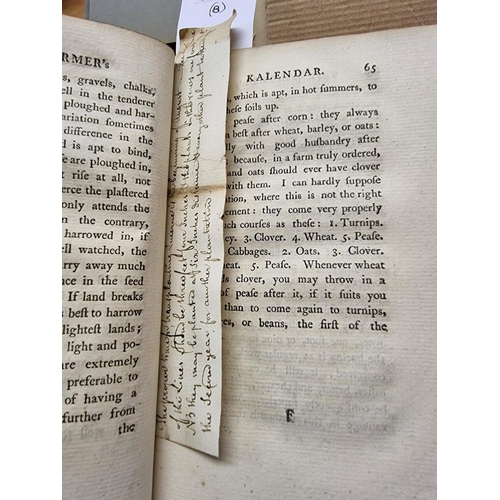 63 - HUSBANDRY: YOUNG (Arthur): 'The Farmer's Kalendar; or, a monthly directory for all sorts of cou... 