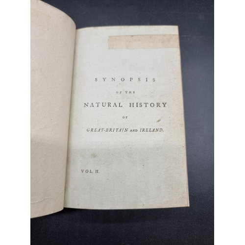 69 - BERKENHOUT (John): 'Synopsis of the Natural History of Great-Britain and Ireland. Containing a ... 