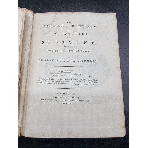 8 - WHITE (Gilbert): 'The Natural History and Antiquities of Selborne, in the County of Southampton... 