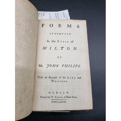 81 - CYDER: PHILLIPS (John): 'Cyder. A Poem. In Two Books...' London, printed for Jacob Tonson, 1708... 