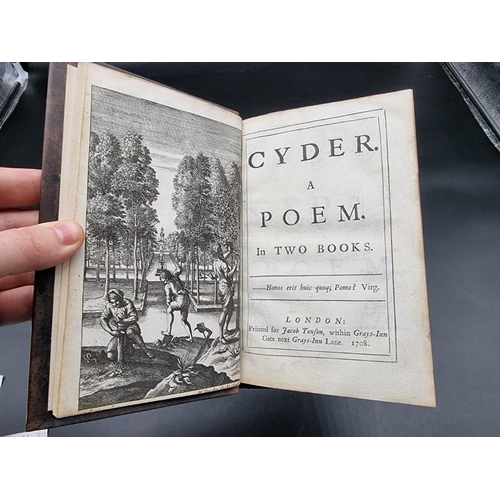 81 - CYDER: PHILLIPS (John): 'Cyder. A Poem. In Two Books...' London, printed for Jacob Tonson, 1708... 