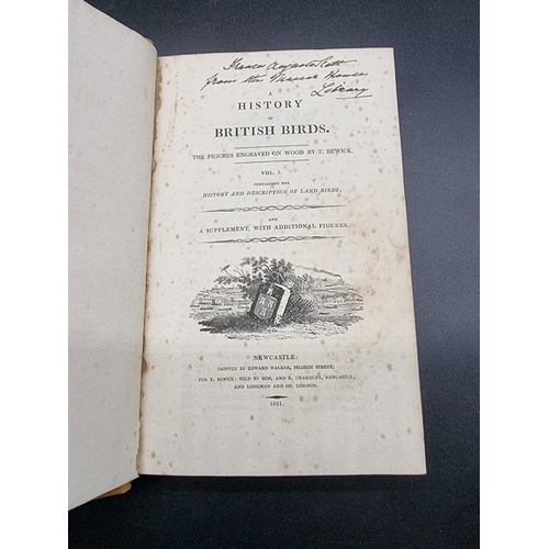 93 - BEWICK (Thomas): 'A History of British Birds...' Newcastle, printed by Edward Walker, 1821: 2 v... 