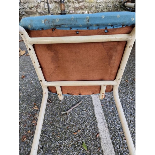 1003 - A pair of industrial kitchen chairs. 