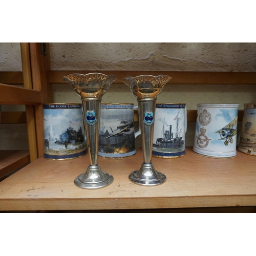 1109 - A set of five Royal Doulton world war commemorative tankards; together with four other commemor... 