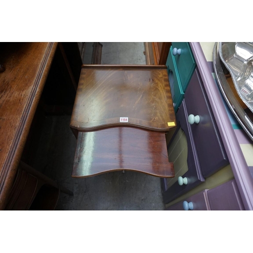 1154 - A pair of reproduction mahogany beside tables, 41cm wide. 