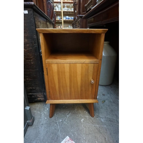 1165 - A walnut bedside cupboard, 38cm wide.