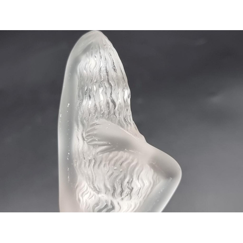 1294 - A Lalique 'Chrysis' frosted glass car mascot, 13.5cm high.