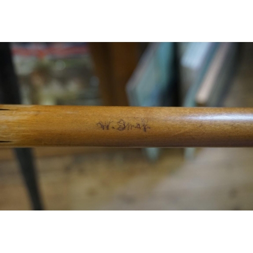 1310 - A vintage one piece billiards cue, bearing plaque inscribed 'News Of The World Prize Cue', and with ... 