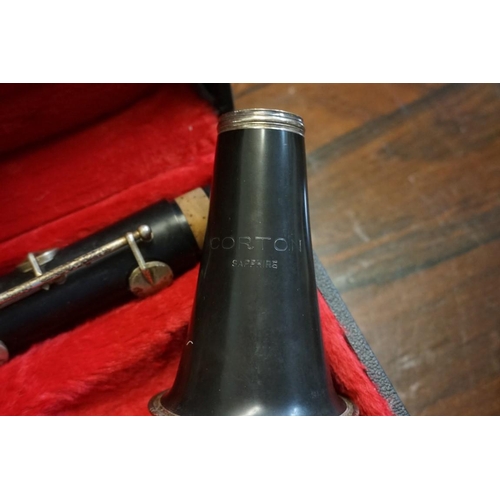 A Corton in fitted case.