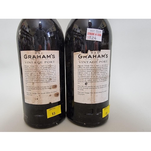 101 - Two 75cl bottles of Graham's 1991 vintage port. (2)