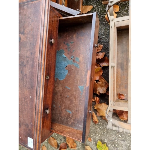 1013 - Three miniature chests of drawers; together with a small smokers chest and trays.