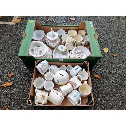 1030 - A quantity of child's ceramics. 