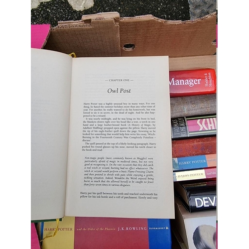 1066 - A quantity of Harry Potter books; together with five other books. 