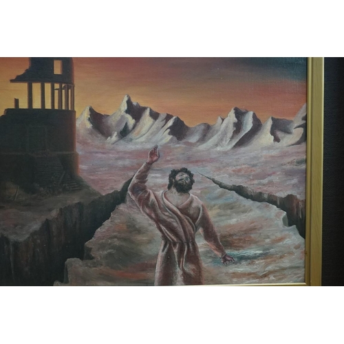 1126 - European School, 'The Apocalypse', oil on canvas, 49 x 59.5cm. 