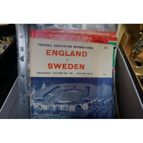 1252 - A collection of football programmes and similar, circa 1960s onwards. 