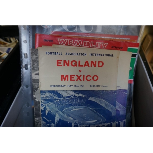 1252 - A collection of football programmes and similar, circa 1960s onwards. 