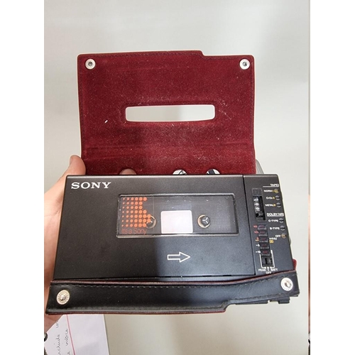 1299 - A Sony Walkman Professional WM-D6C, in original leather case, accompanied by service/repair invoice ... 