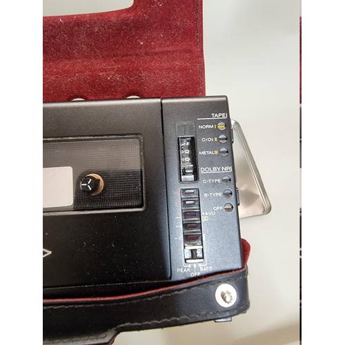 1299 - A Sony Walkman Professional WM-D6C, in original leather case, accompanied by service/repair invoice ... 