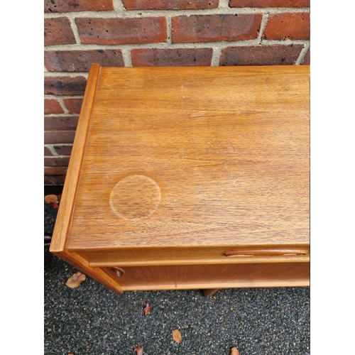 1409 - A mid century teak sideboard, 199cm wide. 