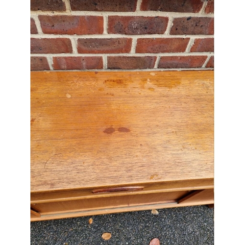 1409 - A mid century teak sideboard, 199cm wide. 