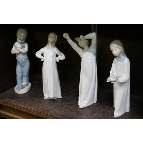 1530 - Ten Lladro figures, largest 26cm high. 