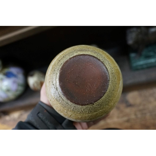 1531 - Studio Pottery: four ovoid vases, to include examples by Noomi Backhausen Jesperson and Rudi Stahl, ... 