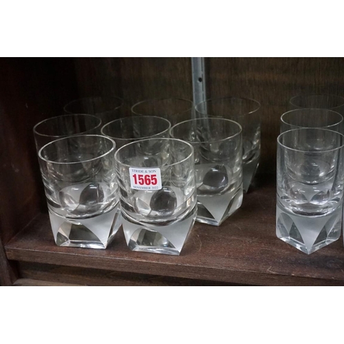 1565 - A part suite of Rosenthal Studio-Line glassware. (24)