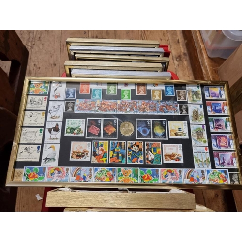 1616 - Stamps: a collection of framed displays; and other tea cards. 