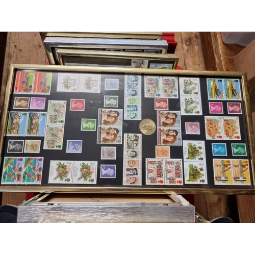 1616 - Stamps: a collection of framed displays; and other tea cards. 