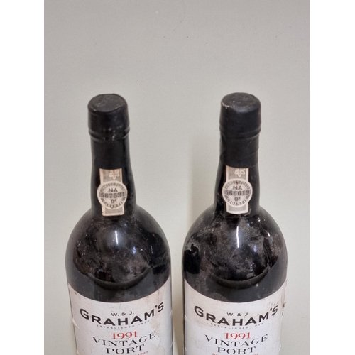 101 - Two 75cl bottles of Graham's 1991 vintage port. (2)