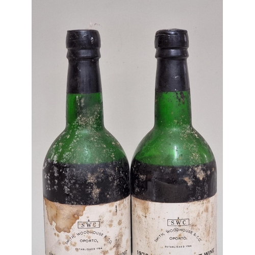 102 - Two 75cl bottles of Smith Woodhouse 1970 vintage port, (low shoulder level). (2)