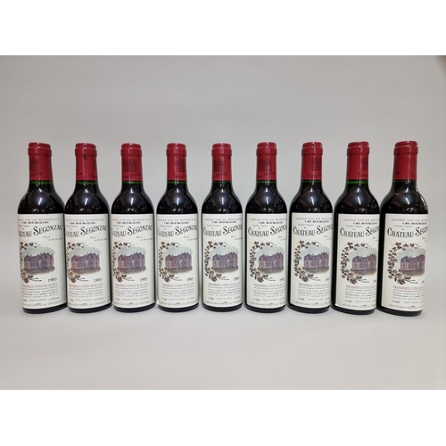 11 - Nine 37.5cl bottles Chateau Segonzac, 1995. (9)