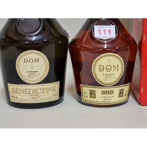 111 - Two bottles of DOM Benedictine, comprising: a 1 litre, in oc; and a 70cl. (2)