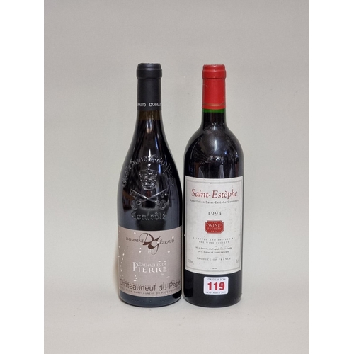 119 - A 75cl bottle of Grenaches de Pierre Chateauneuf du Pape, Domaine Giraud, 2006; together with a 75cl... 