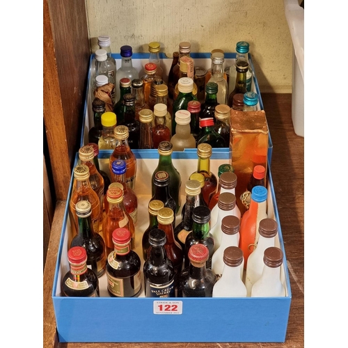 122 - A collection of 5cl and other similar alcohol miniatures, (all with good levels). (65)... 