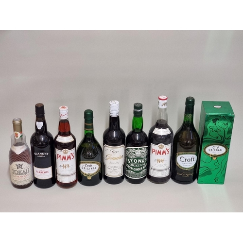 124 - A 75cl bottle of Blandy's 'Duke of Clarence' Madeira; together with two bottles of Croft sherry; a b... 