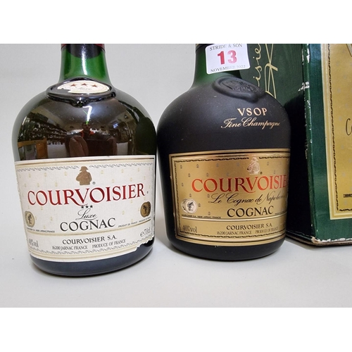 13 - Two 70cl bottles of Courvoisier, comprising: VSOP fine champagne, in oc; and three star Luxe. (2)... 