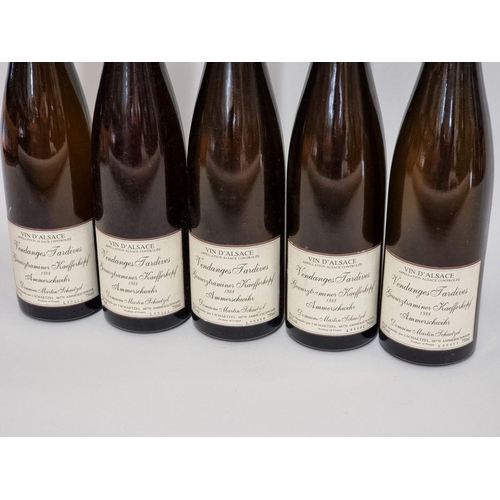 134 - Five 75cl bottles of Gewurztraminer Kaefferkopf Vendanges Tardives, 1988, M Schaetzel. (5)... 