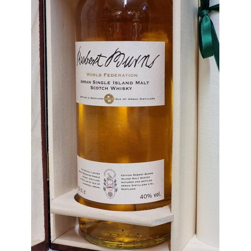 136 - A 70cl bottle of Isle of Arran 'Robert Burns' whisky, bottle no 1169, with certificate, in owc.... 