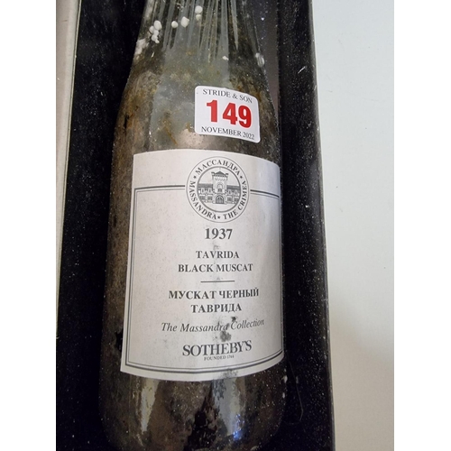 149 - A bottle of Tavrida Black Muscat, 1937, Massandra Collection. (1)