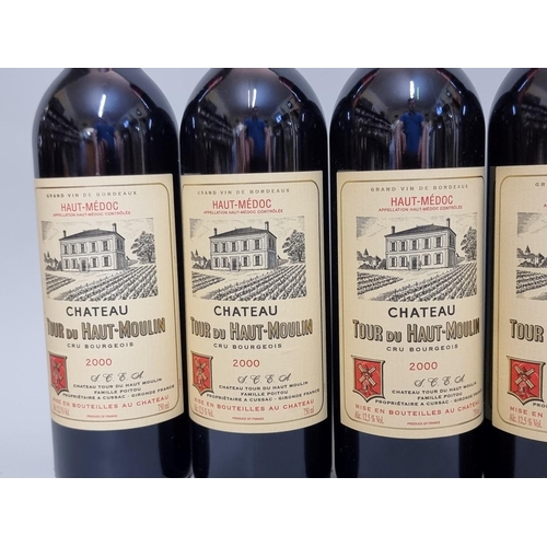 152 - Six 75cl bottles of Chateau Tour de Haut-Moulin, 2000, Haut-Medoc. (6)