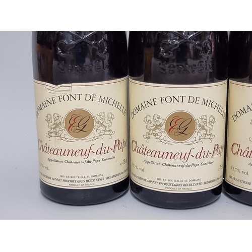 154 - Five 75cl bottles of Chateauneuf du Pape Font de Michelle, 1986, Etienne Gonnet. (5)... 