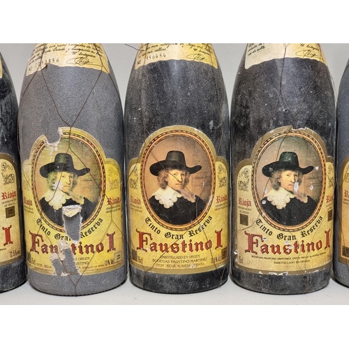 156 - Six 75cl bottles of Faustino I 'Tinto Gran Reserva' Rioja, two 1982, one 1986, one 1987, one 1994, o... 