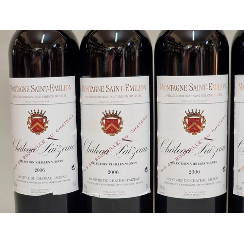 157 - Six 75cl bottles of Chateau Faizeau Vieilles Vignes, 2006, Montagne St Emilion. (6)... 