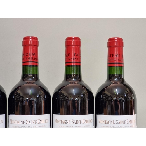 157 - Six 75cl bottles of Chateau Faizeau Vieilles Vignes, 2006, Montagne St Emilion. (6)... 