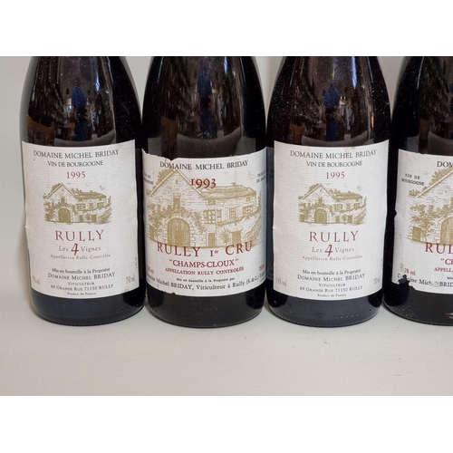 161 - Six 75cl bottles of Rully 1er Cru, 1993 (4); and 1995 (2), Domaine Michel Briday. (6)... 