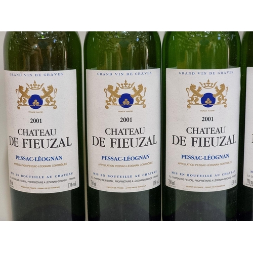 162 - Six 75cl bottles of Chateau de Fieuzal, 2001, Pessac-Leognan. (6)