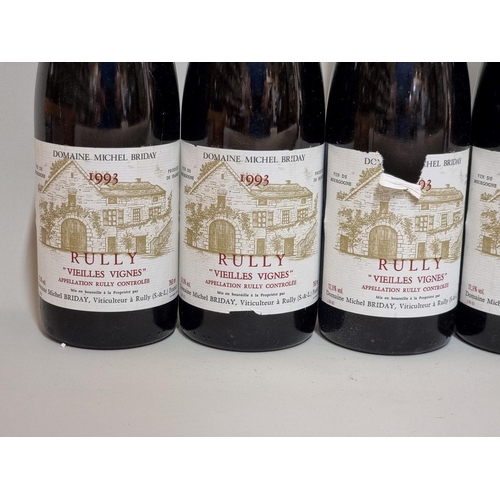 164 - Six 75cl bottles of Rully Vieilles Vignes, 1993, Domaine Michel Briday. (6)