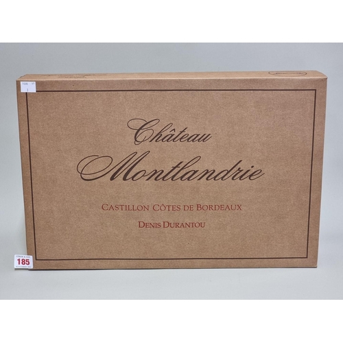 185 - Six 75cl bottles of Chateau Montlandrie, 2011, in original carton. (6)